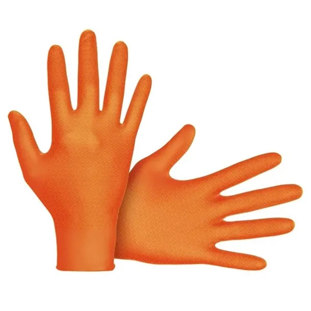 Medium Orange Nitrile Astro Grip Gloves 100pk