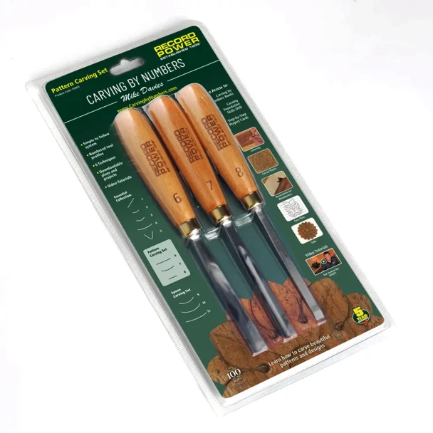 *CLOSEOUT* Record Power 3pc Pattern Carving Set