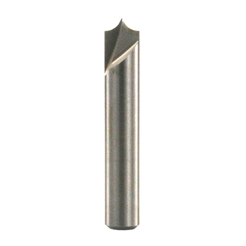 Freud 1/8" Radius V-Groove Router Bit, 3/16" Carbide Height, 1/4" Shank, 1/4" Overall Diameter, 1-3/4" Overall