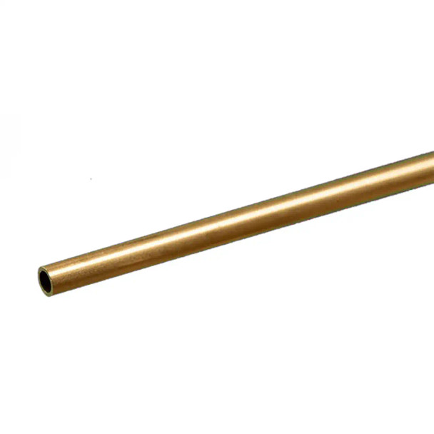 1/8" Outside Diameter Round Brass Tube 12" Long