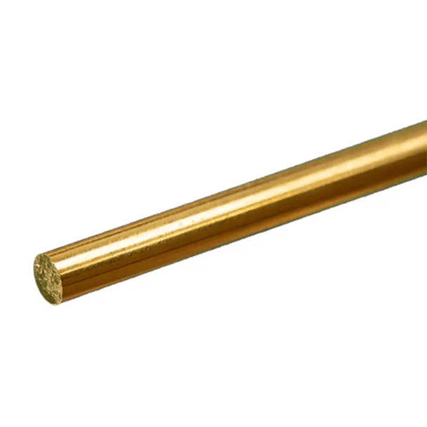 3/16" Diameter Solid Brass Rod 12" Long