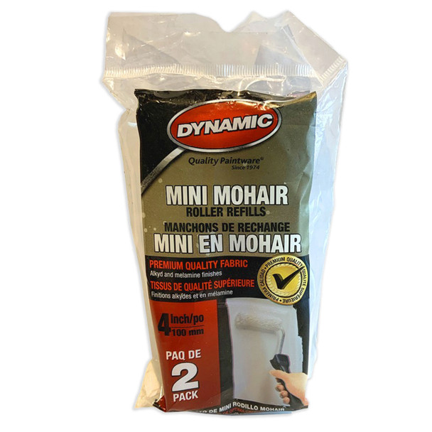 Dynamic 4" Nap Mohair Mini Roller Cover (2pk)