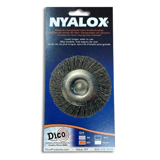 Dico Nyalox Wheel Brush 3" Gray 80 Grit