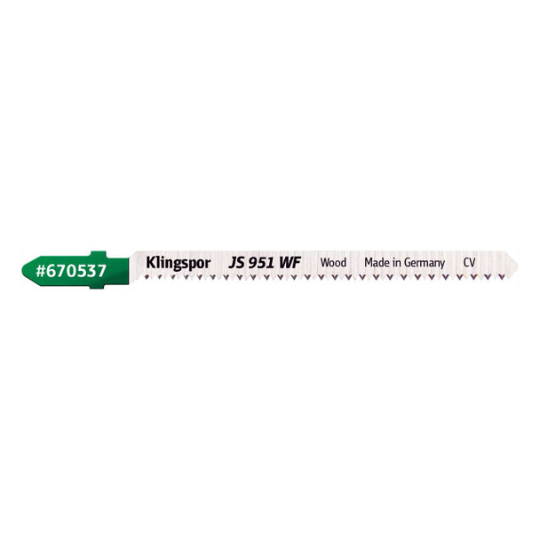 Klingspor Jigsaw Wood Blade JS 951 WF 4” x 5/16” x 1/16” 18 TPI 5pk