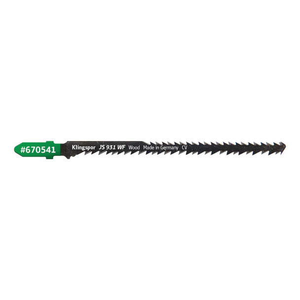 Klingspor Jigsaw Wood Blade JS 931 WF 4-1/2” x 5/16” x 1/16” 8-11 TPI 5pk