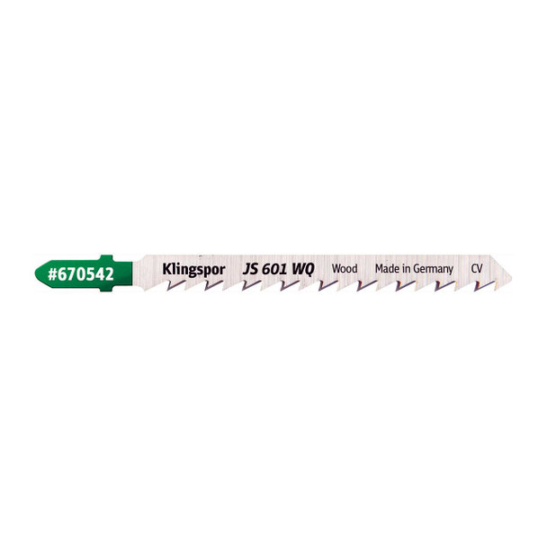 Klingspor Jigsaw Wood Blade JS 601 WQ 4-1/2” x 5/16” x 1/16” 8 TPI 5pk