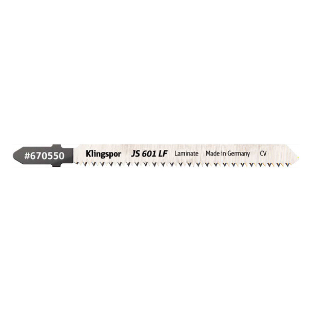 Klingspor Jigsaw Laminate Blade JS 601 LF 4” x 5/16” x 1/16” 17 TPI 5pk