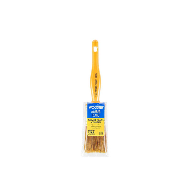 Wooster 1-1/2" Amber Fong Brown China Bristle Brush (1123)