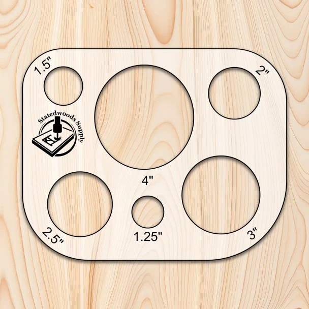 Statedwood Radius Hole Template Jig 10x18"