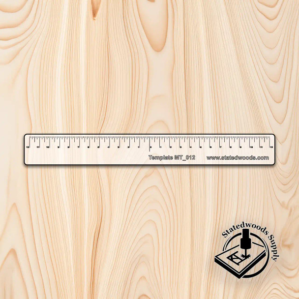 Statedwood 24" Equal Distance Clear Measuring Ruler