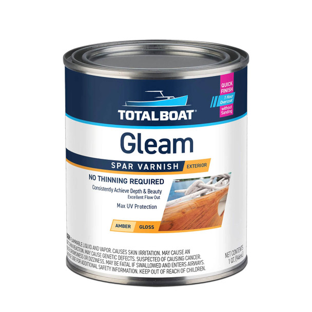 TotalBoat Gleam Gloss Marine Spar Varnish Quart