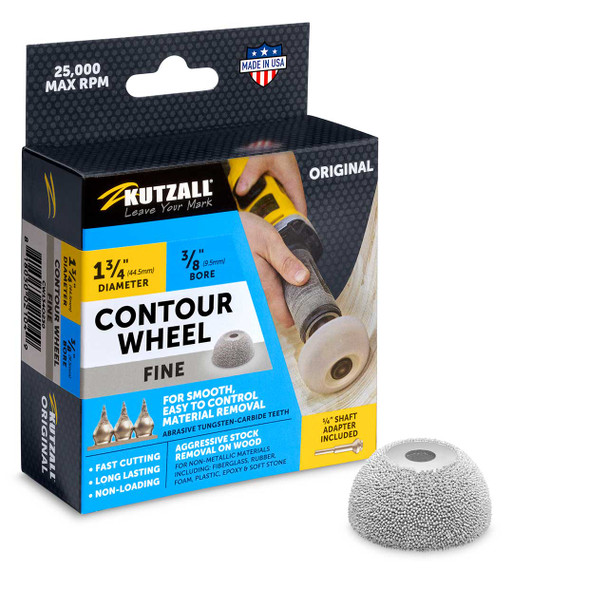 Kutzall 1-3/4" Contour Wheel 3/8" Bore  - Fine