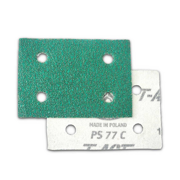 3"X4" W/4H GreenTec A/O 80 Grit K/O Sheet 10pk