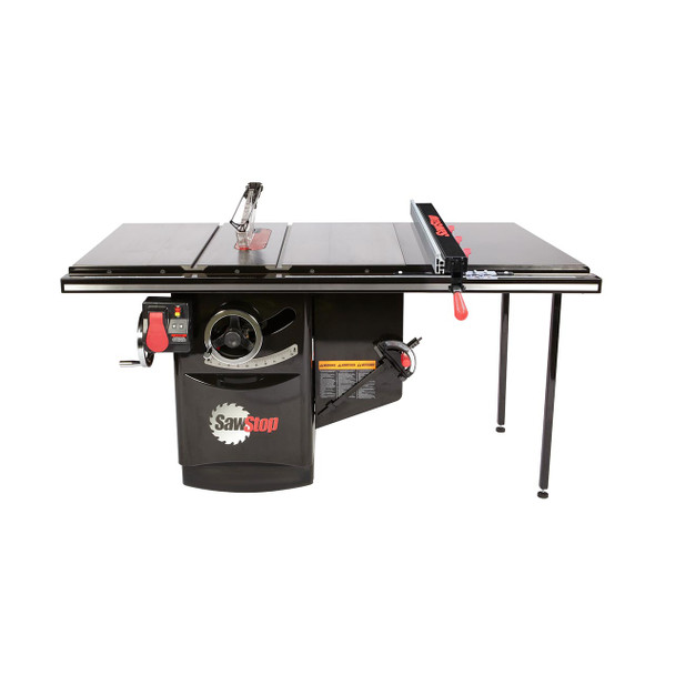 Sawstop Industrial 5HP, 1ph, 230v Cabinet Saw with 36”  T-Glide Advance Rip Fence, Rails & Extension Table Sawstop Industrial 5HP, 1ph, 230v Cabinet Saw with 36”  T-Glide Advance Rip Fence, Rails & Extension Table