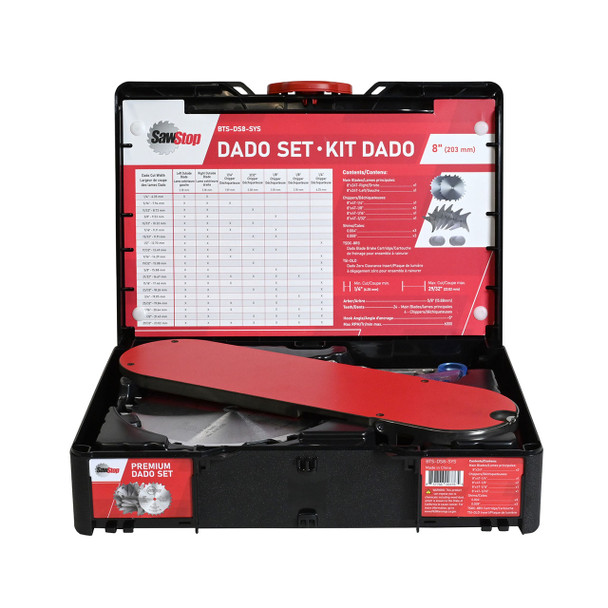 Sawstop 8" Premium Dado Set with Systainer