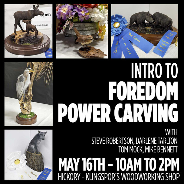 May 16th - Into to Foredom Power Carving