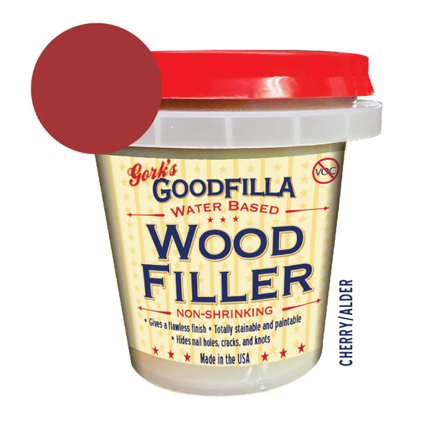 Goodfilla Water-Based Wood Filler Cherry/ Alder 8 Oz.
