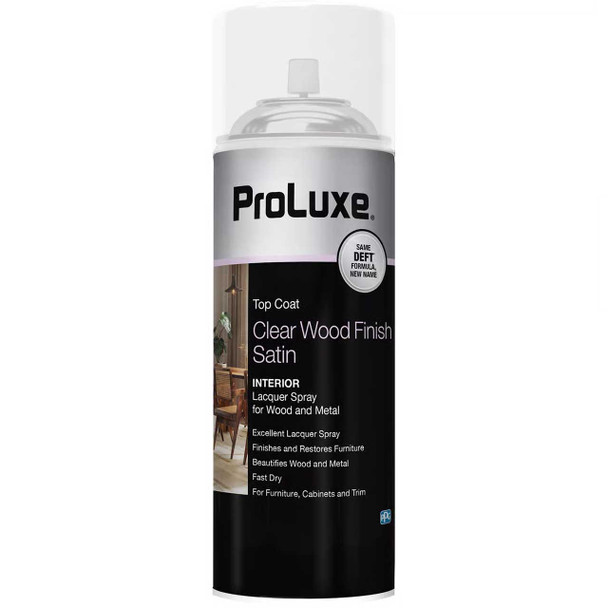 ProLuxe Interior Clear Wood Finish Semi-Gloss Aerosol VOC