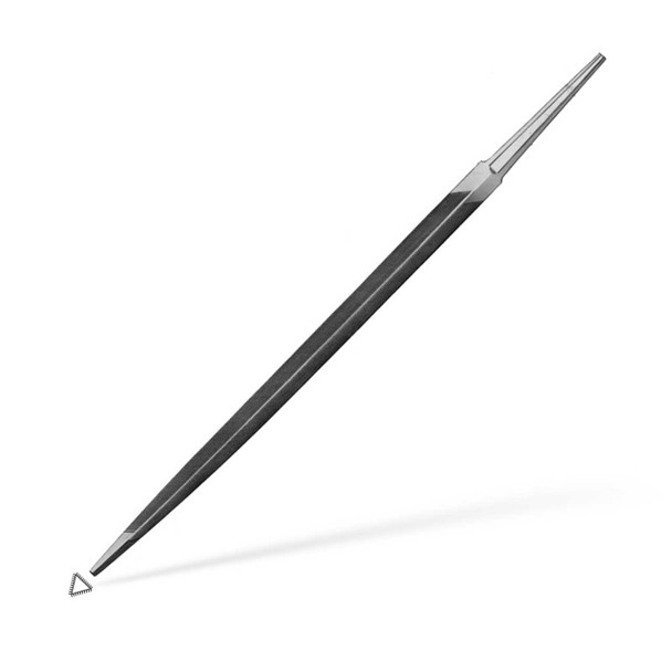 Grobet Saw File 6" Slim Taper 7-8 PPI 11/32" Wide