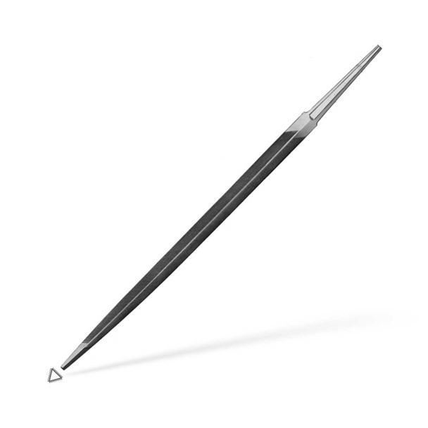 Grobet Saw File 7" Slim Taper 5-7 PPI 13/32" Wide