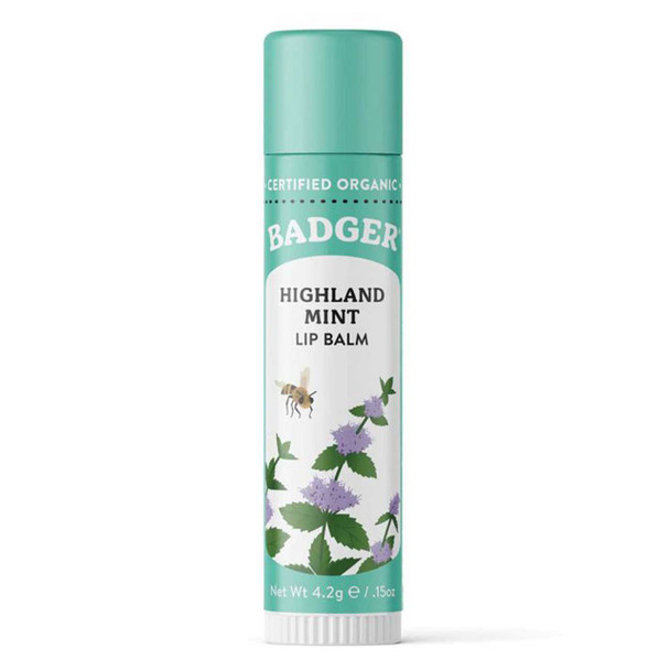 Badger Organic Lip Balm Mint .15Oz