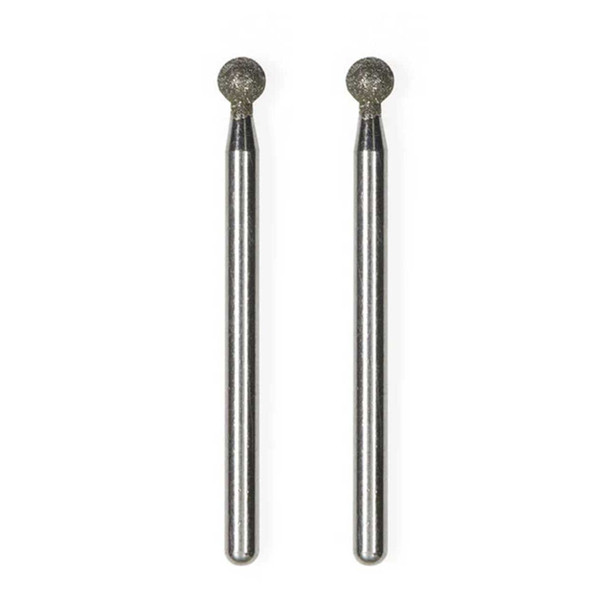 Diamond grinding bits in spherical shape, tip diameter 4,4mm, 2 pcs.