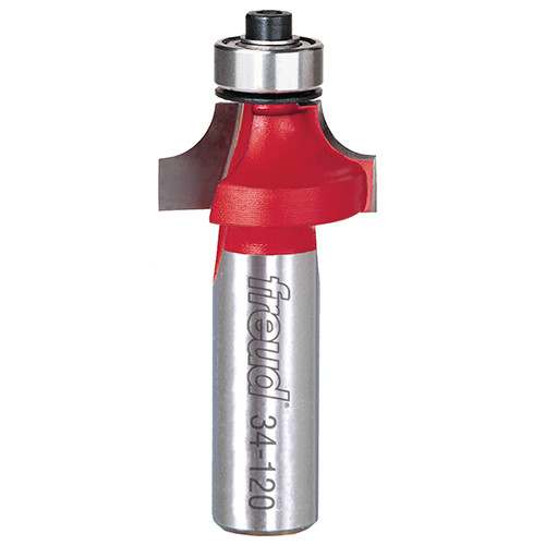 Freud Round Over Bit, 1/4" Radius, 1/2" Carbide Height, 1/2" Shank, 2-1/2" Overall Length