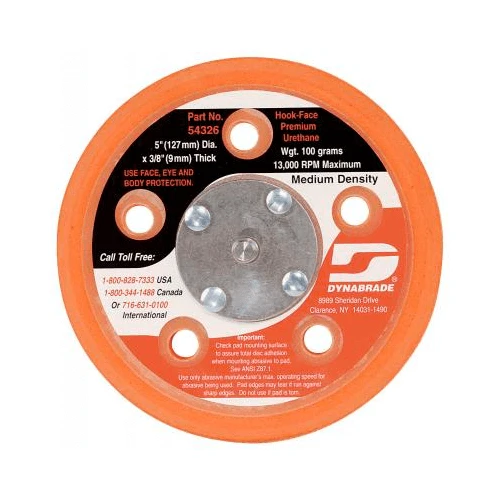 Dynabrade 5X5 H&L Medium Backing Pad