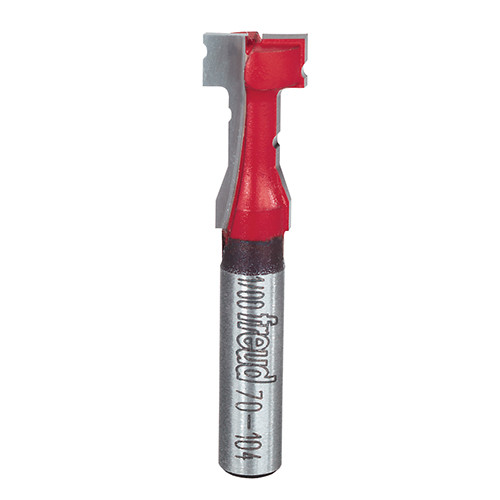 Freud Key Hole Router Bit, 25/64" Overall Diameter, 3/16" Small Diameter, 7/16" Carbide Height, 1-5/8" Overall