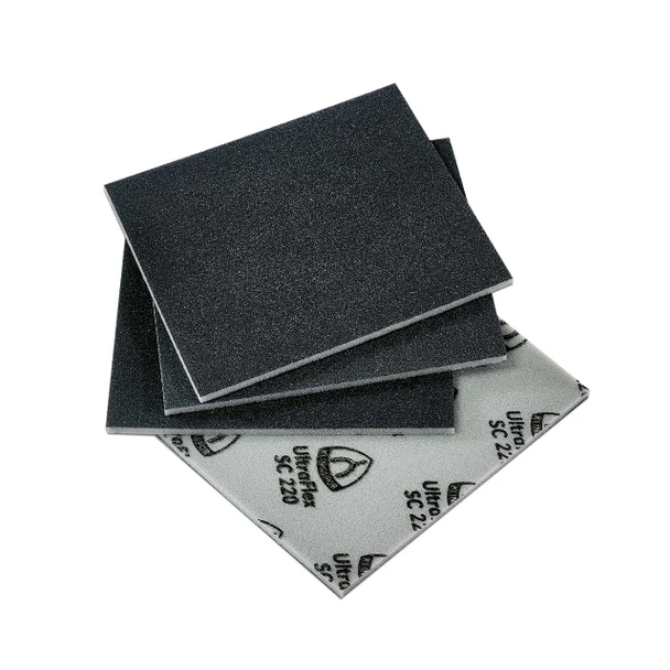 Klingspor Abrasives Silicon Carbide UltraFlex Sanding Pads, 4.5"X 5.5"X 1/4" Thick, 320 Grit, 10PK