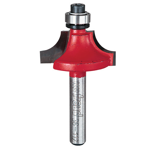 Freud Beading Bit, 5/16" Radius, 3/8" Bearing Diameter, 1/4 Shank, 1-1/8" Overall Diameter, 2-3/16" Overall Length