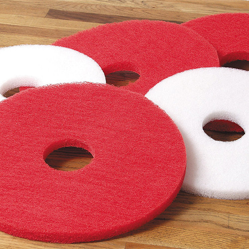 16"X 1" White Soft Floor Polish Pad