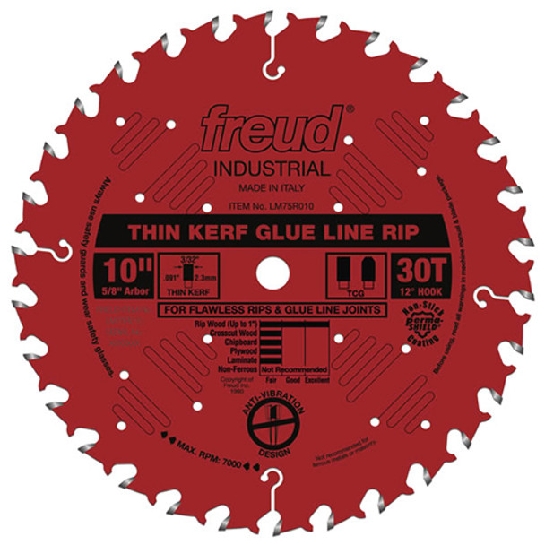 Freud Thin Kerf Glue Line Rip LM75R010