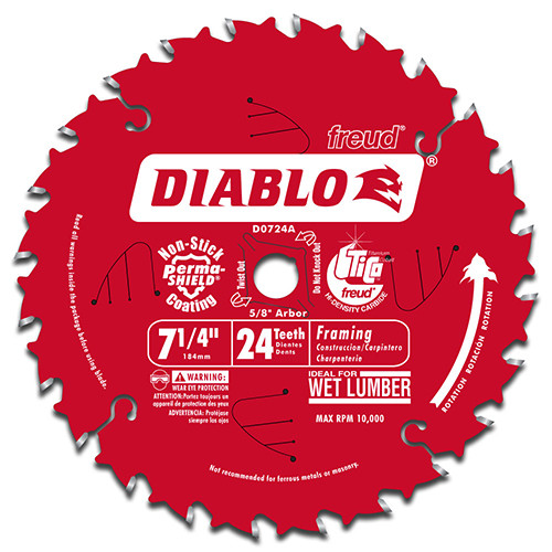Diablo 7-1/4 X 24 Saw Blade (D0724A)