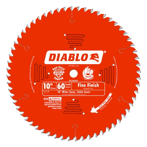 Freud Diablo 10" 60 Teeth Cross Cut Saw Blade - D1060X