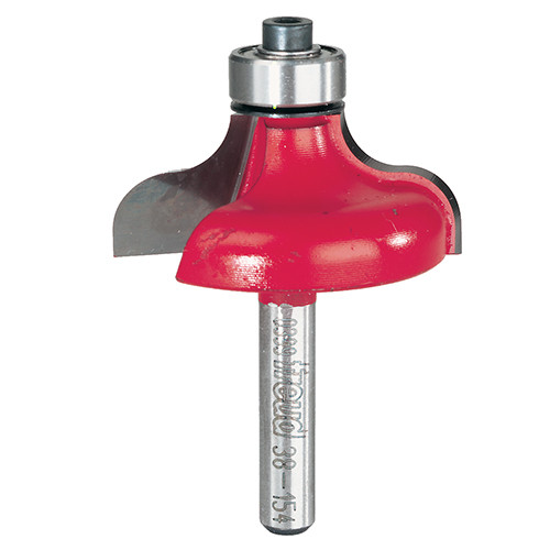 Freud Ogee Profile Bit, 1/4" Radius, 1-1/2" Overall Diameter, 1/4" Shank, 1/2" Bearing Diameter, 2-3/16"