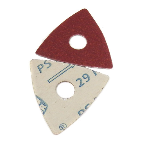 Fein MultiMaster Adhesive Triangles w/Center Hole, Aluminum Oxide, 80 Grit, 50pk