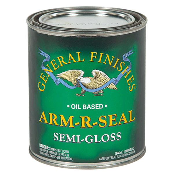 General Finishes Arm-R-Seal Clear Semi-Gloss, Oil Wipe-On Top Coat, Quart General Finishes Arm-R-Seal Clear Semi-Gloss, Oil Wipe-On Top Coat, Quart
