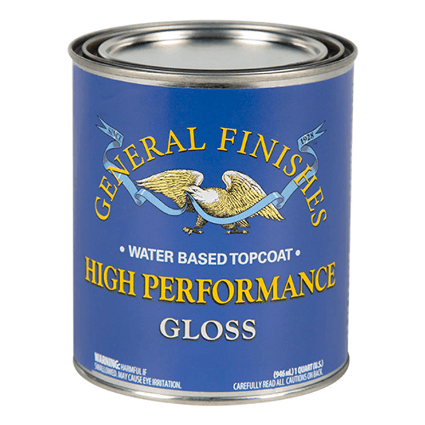 General Finishes Water Based High Performance Poly, Gloss, Quart