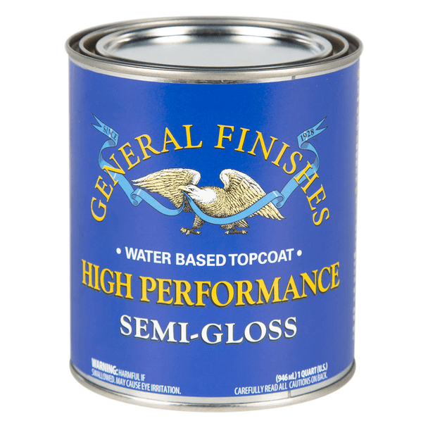 General Finishes Water Based High Performance Poly, Semi-Gloss, Quart