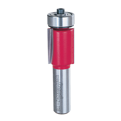 Freud Bottom Bearing Flush Trim Bit, 1" Carbide Height, 3/4" Diameter, 1/2" Shank, 3/4" Bearing Diameter,