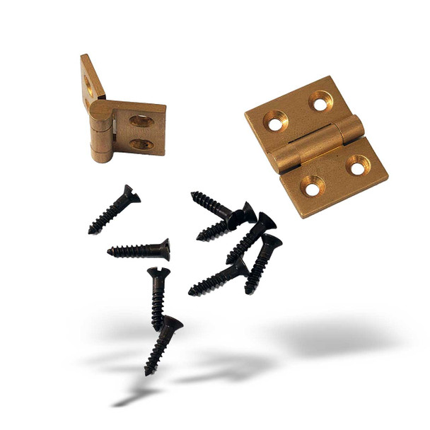 Box Hinge Antique Brass