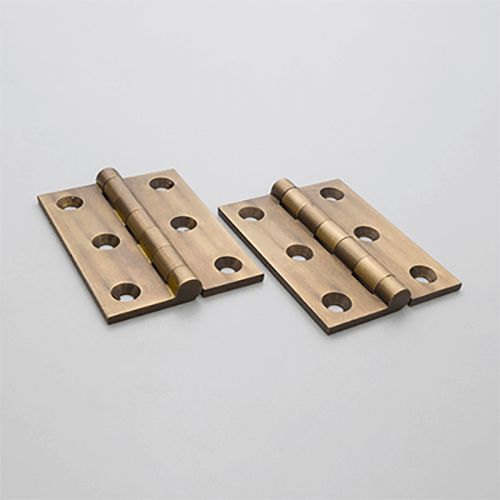 2" Butt Hinge Light Antique Brass