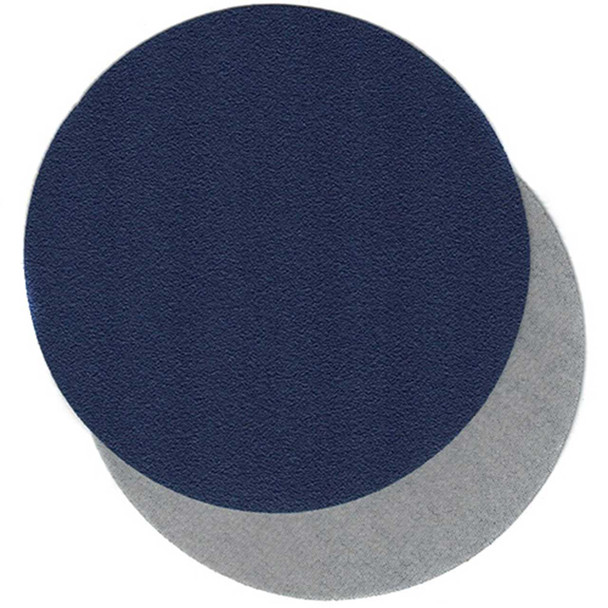 Klingspor Abrasives CS710 Heat-Treated Aluminum Oxide, 5" No Hole, Hook & Loop Cloth Discs, 100 Grit, 10pk