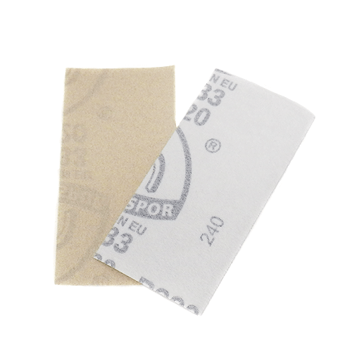 Klingspor Abrasives Stearated Aluminum Oxide, 2-1/4" X 4-1/2" Hook & Loop, 220 Grit Sheets, 10pk