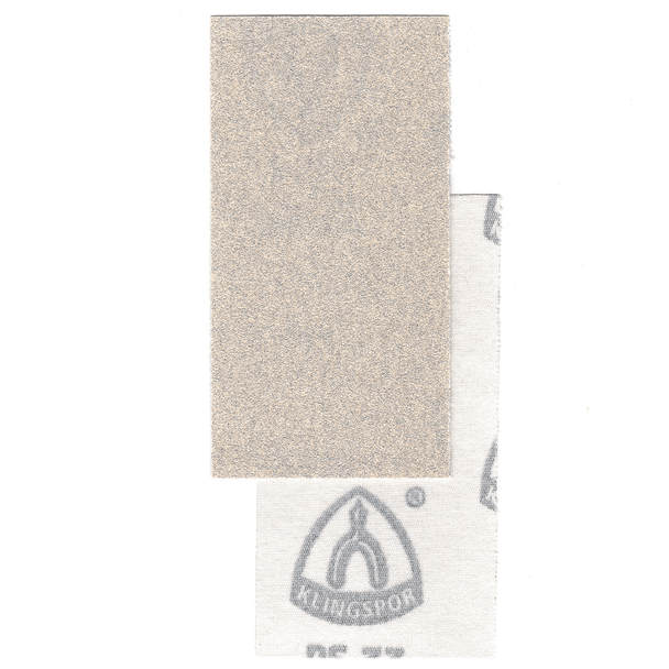 Klingspor Abrasives Stearated Aluminum Oxide, 2-5/8in X 5in Sheets for VB20000 Hand Block,  80 Grit, 10pk