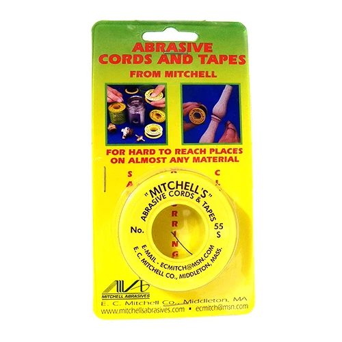 Mitchell #55-S Abrasive Cord, 200 Grit, 12' Long, .018" Diameter Silicon Carbide