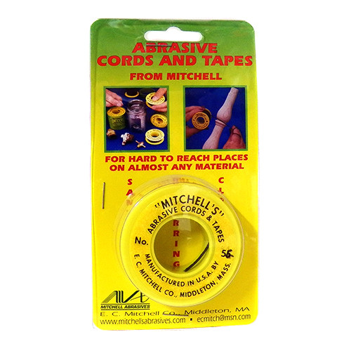 Mitchell #56 Abrasive Tape, 180 Grit, 12' Long, 3/32" Wide Aluminum Oxide