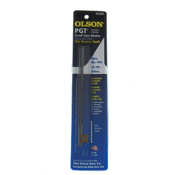 Olson PGT Scroll Saw Blades #45502 6pk