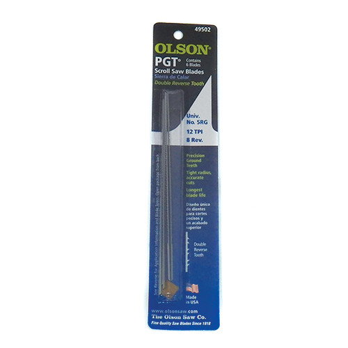 Olson PGT Scroll Saw Blades #49502 6pk